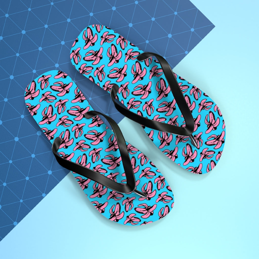 Banana all over print Flip Flops