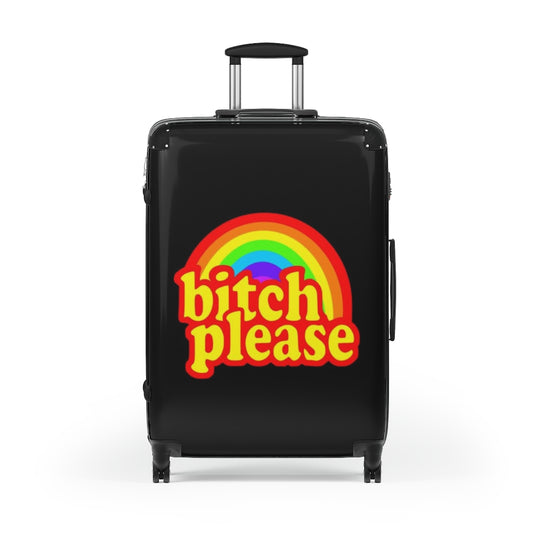 B*tch please Suitcases BLACK