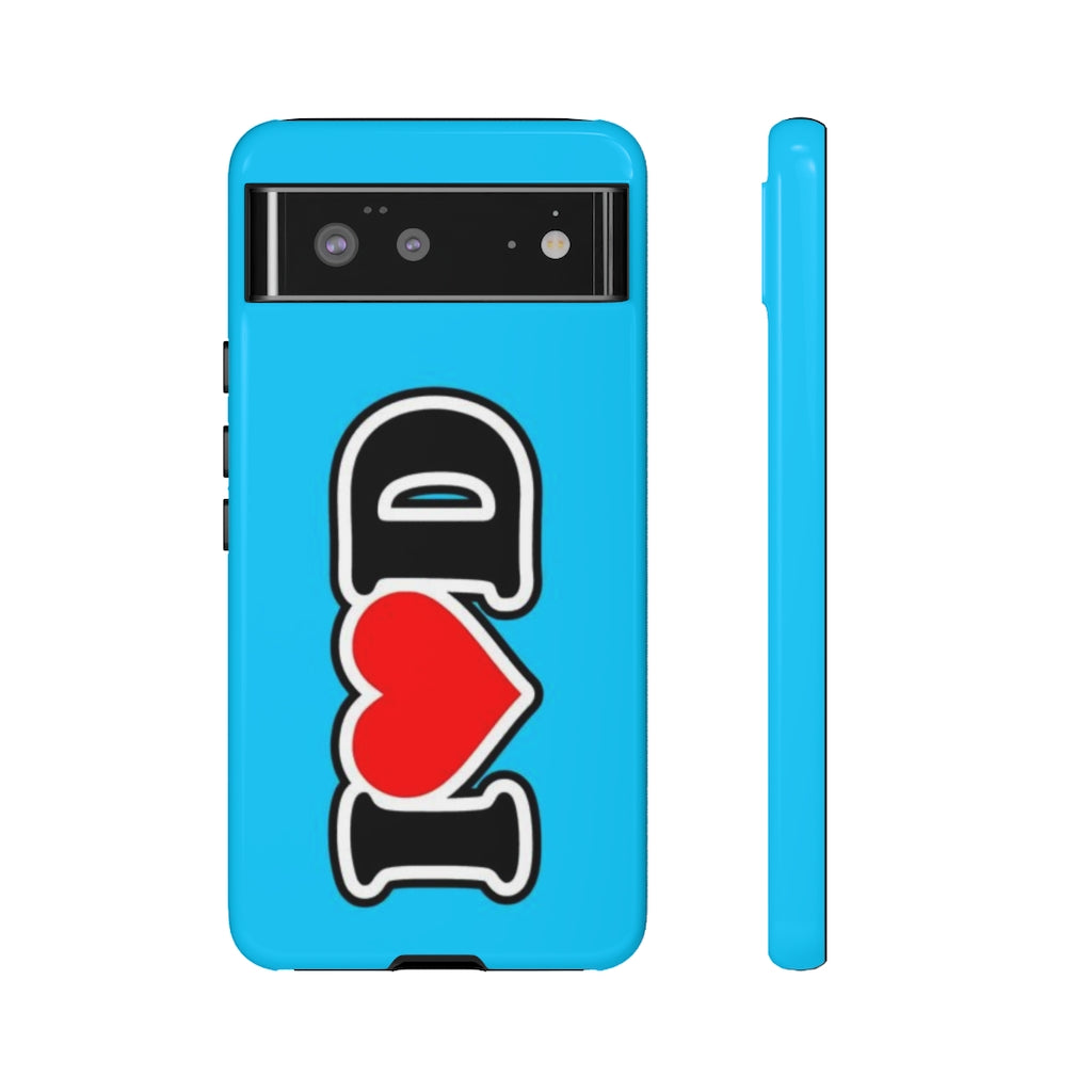 I Heart D Tough Cases BLUE