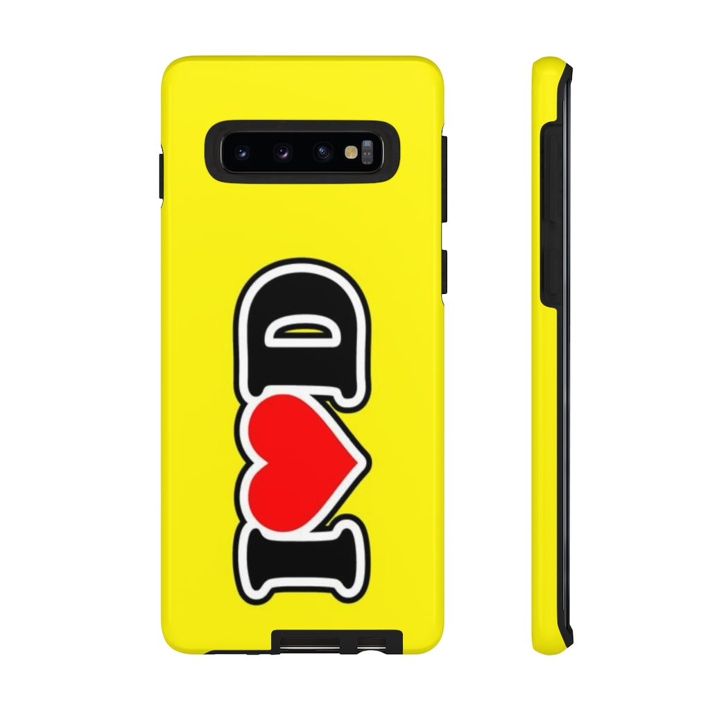 I Heart D Tough Cases YELLOW