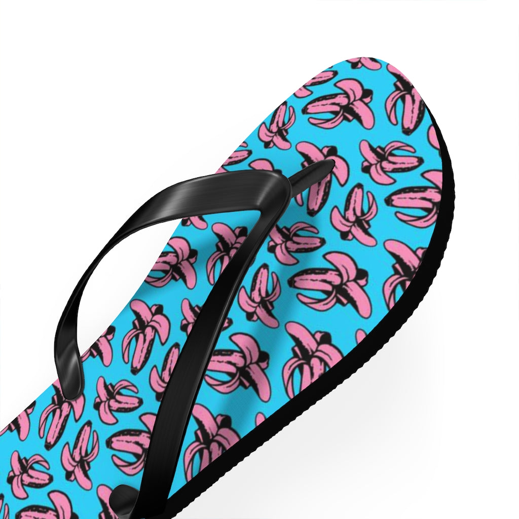 Banana all over print Flip Flops