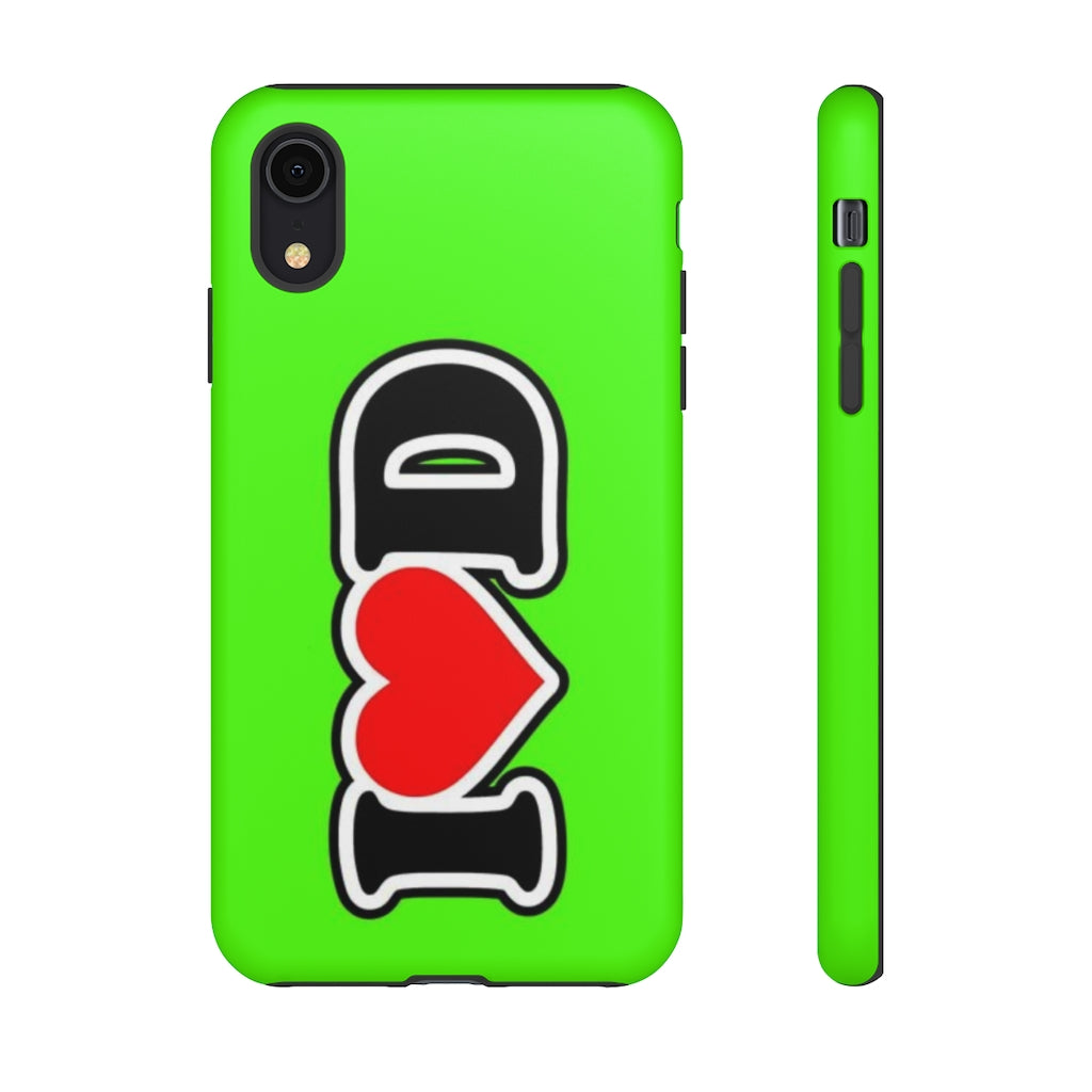 I Heart D Tough Cases GREEN