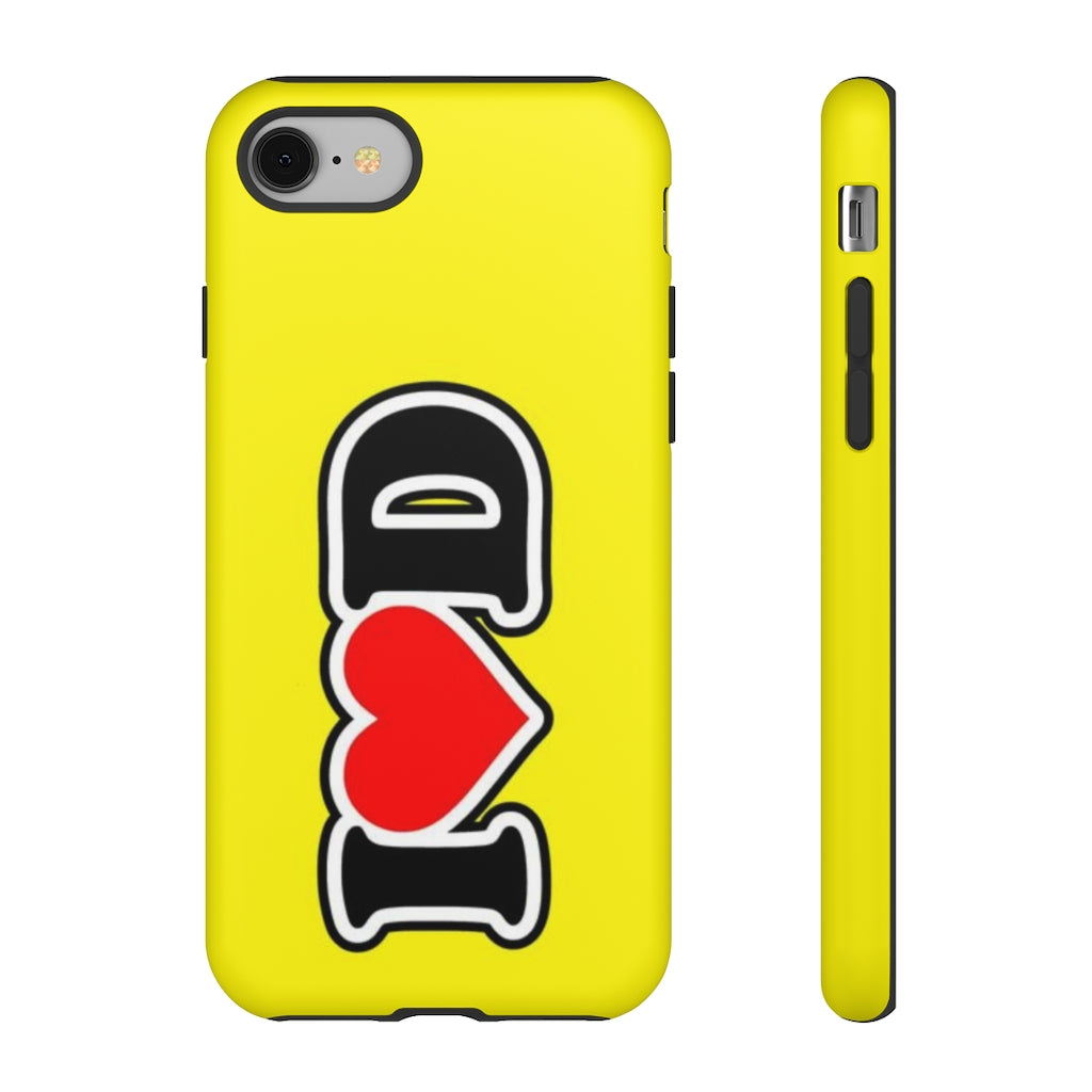 I Heart D Tough Cases YELLOW