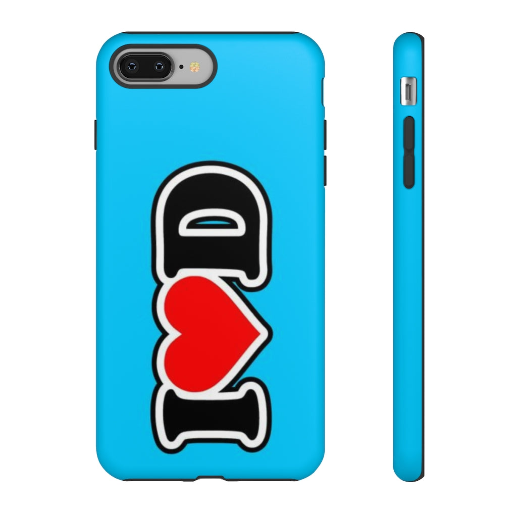 I Heart D Tough Cases BLUE