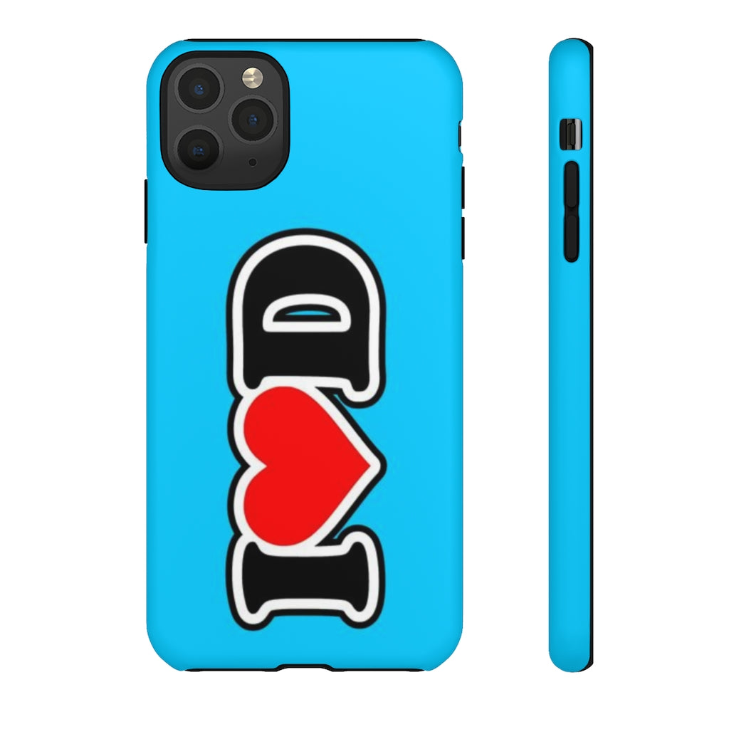 I Heart D Tough Cases BLUE