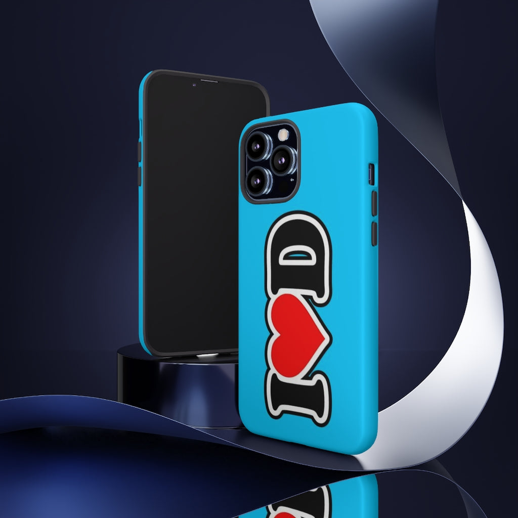 I Heart D Tough Cases BLUE