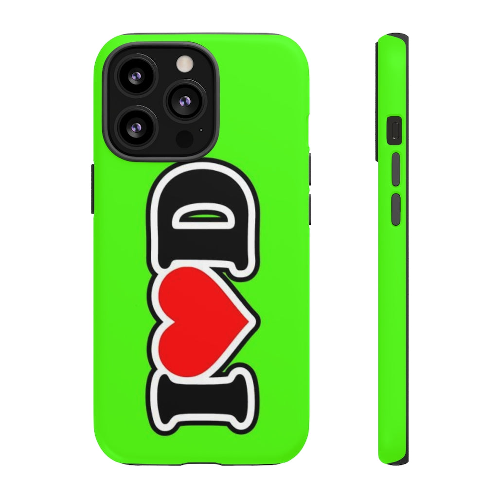 I Heart D Tough Cases GREEN