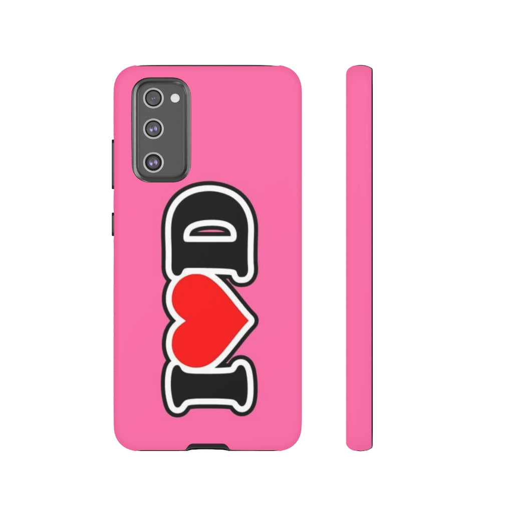 I Heart D Tough Cases PINK