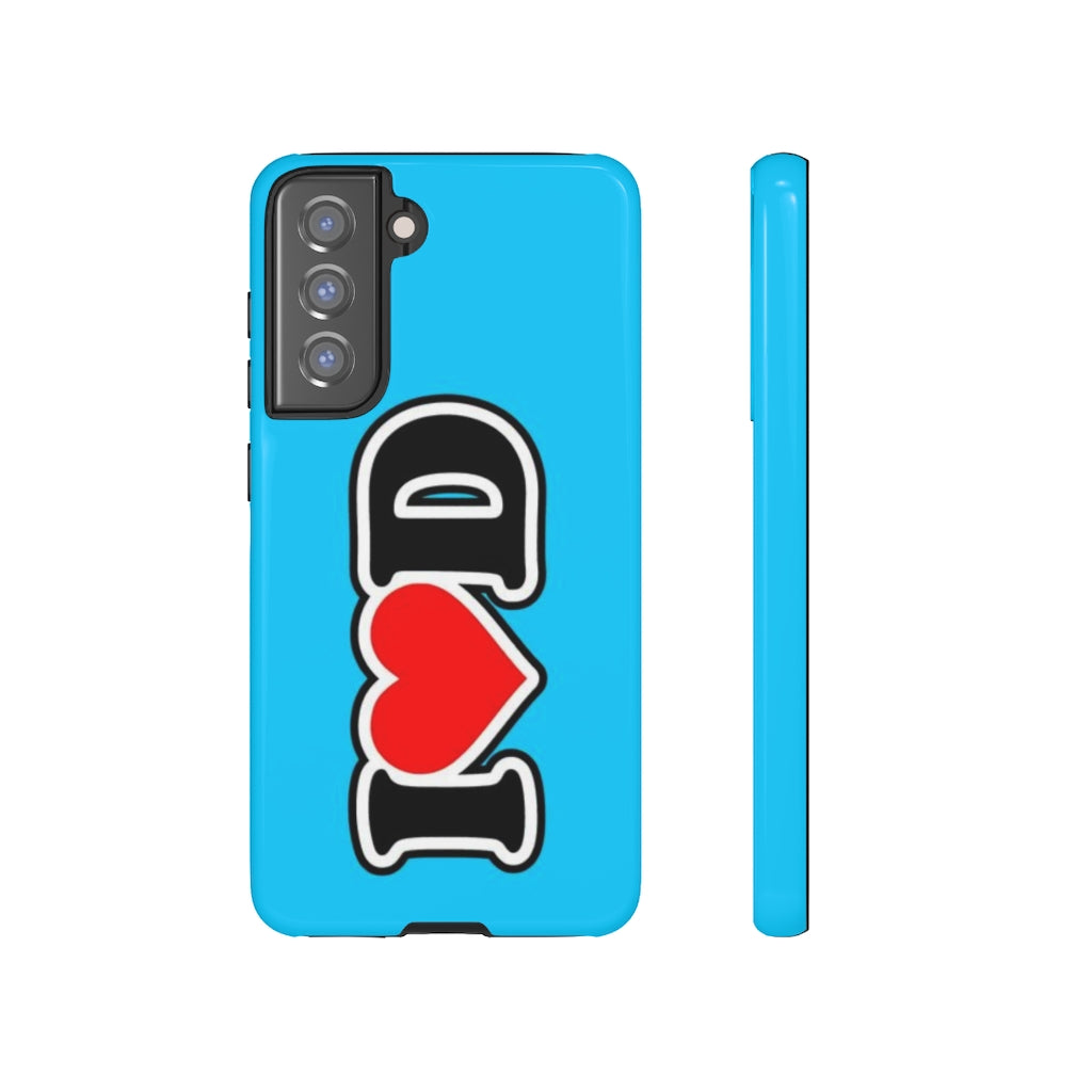 I Heart D Tough Cases BLUE