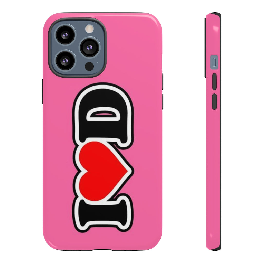 I Heart D Tough Cases PINK