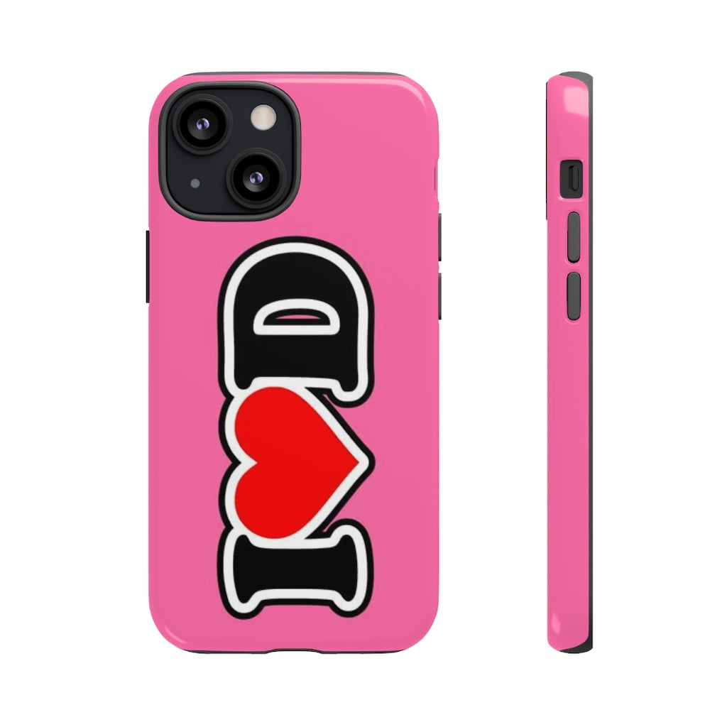 I Heart D Tough Cases PINK