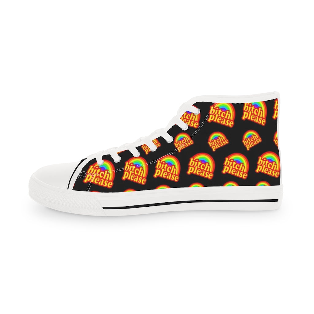 B*tch Please all over print Men's High Top Sneakers