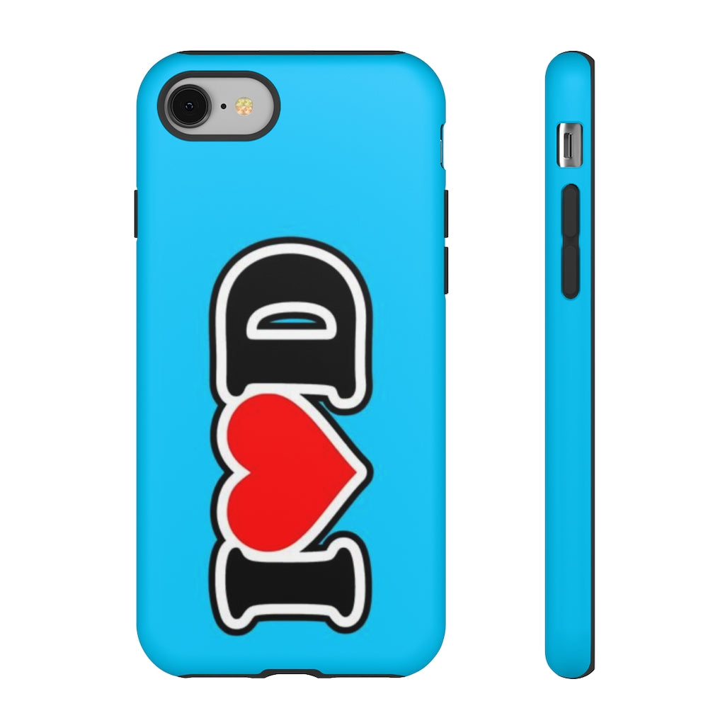 I Heart D Tough Cases BLUE