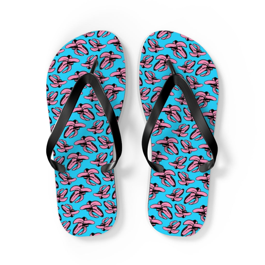 Banana all over print Flip Flops