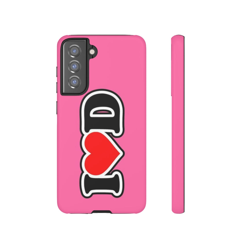 I Heart D Tough Cases PINK