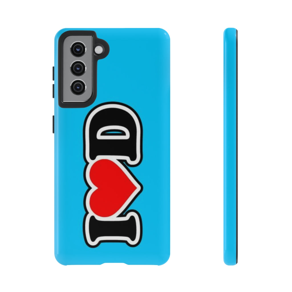 I Heart D Tough Cases BLUE