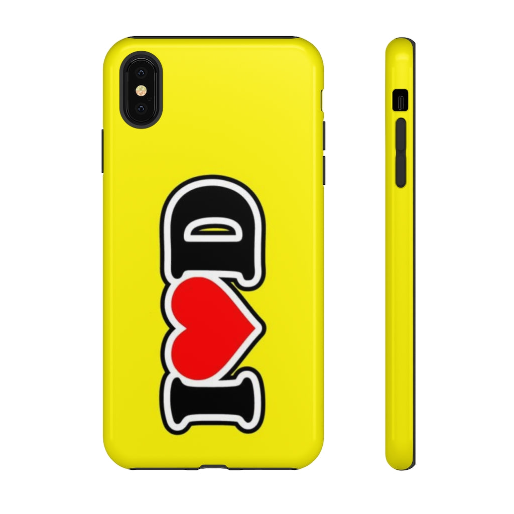 I Heart D Tough Cases YELLOW