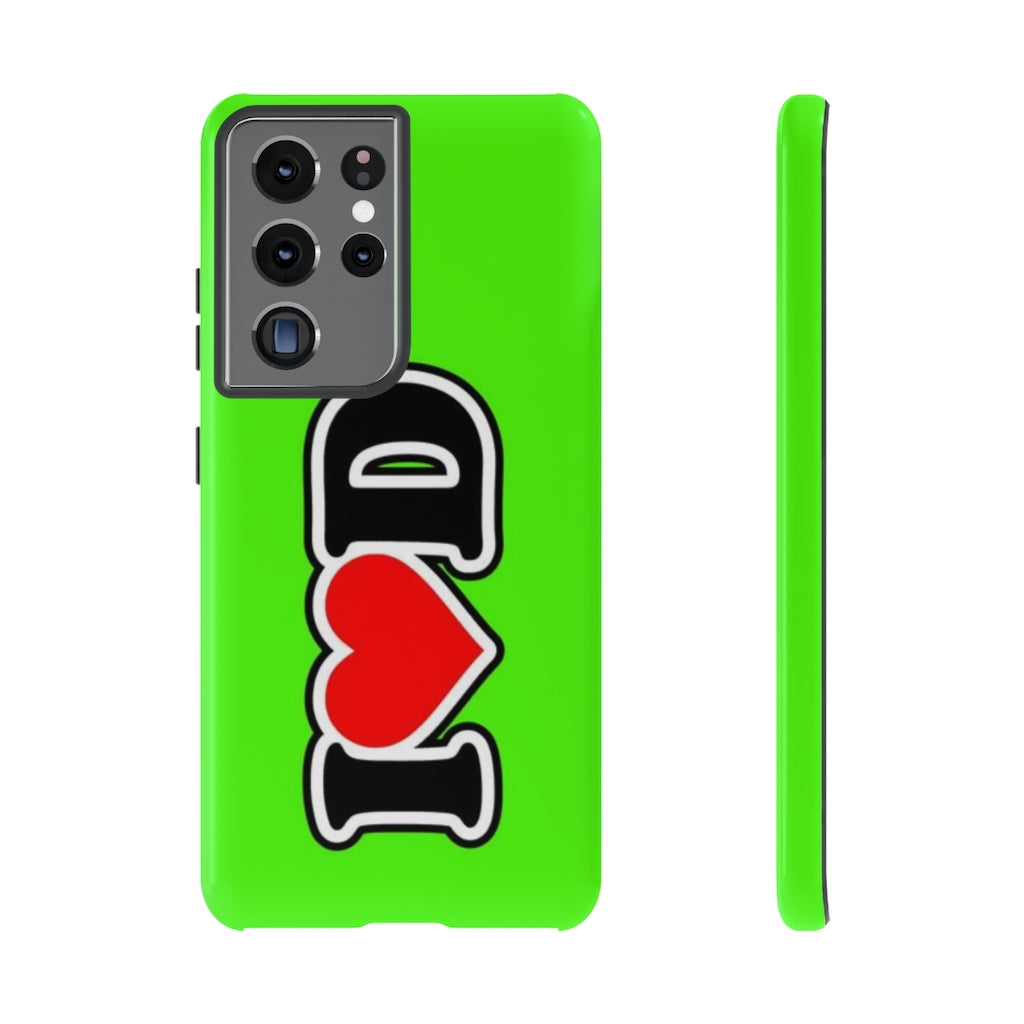 I Heart D Tough Cases GREEN