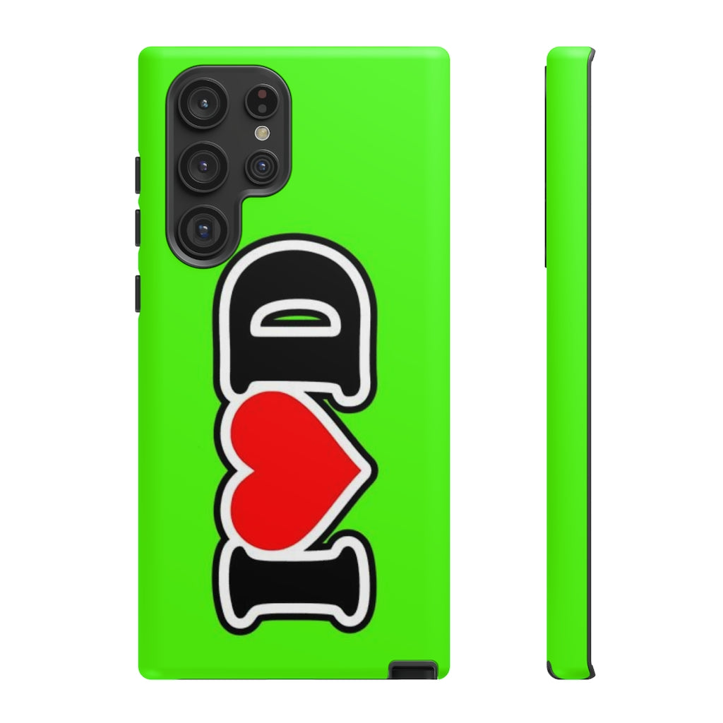 I Heart D Tough Cases GREEN