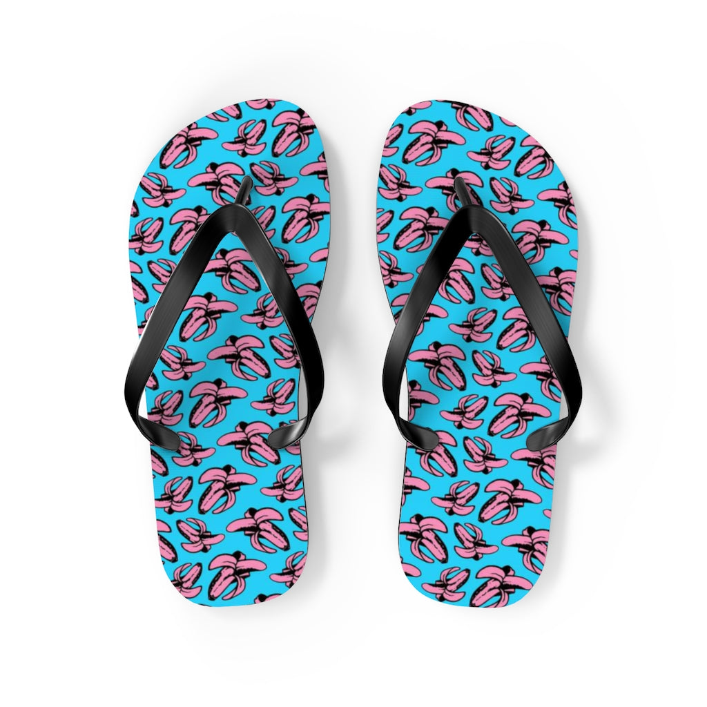 Banana all over print Flip Flops