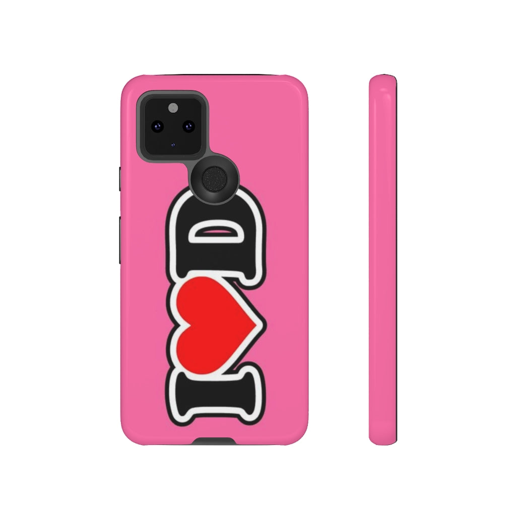 I Heart D Tough Cases PINK