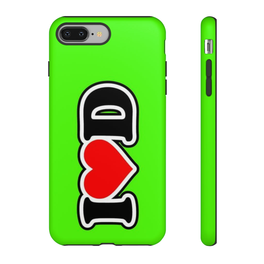 I Heart D Tough Cases GREEN