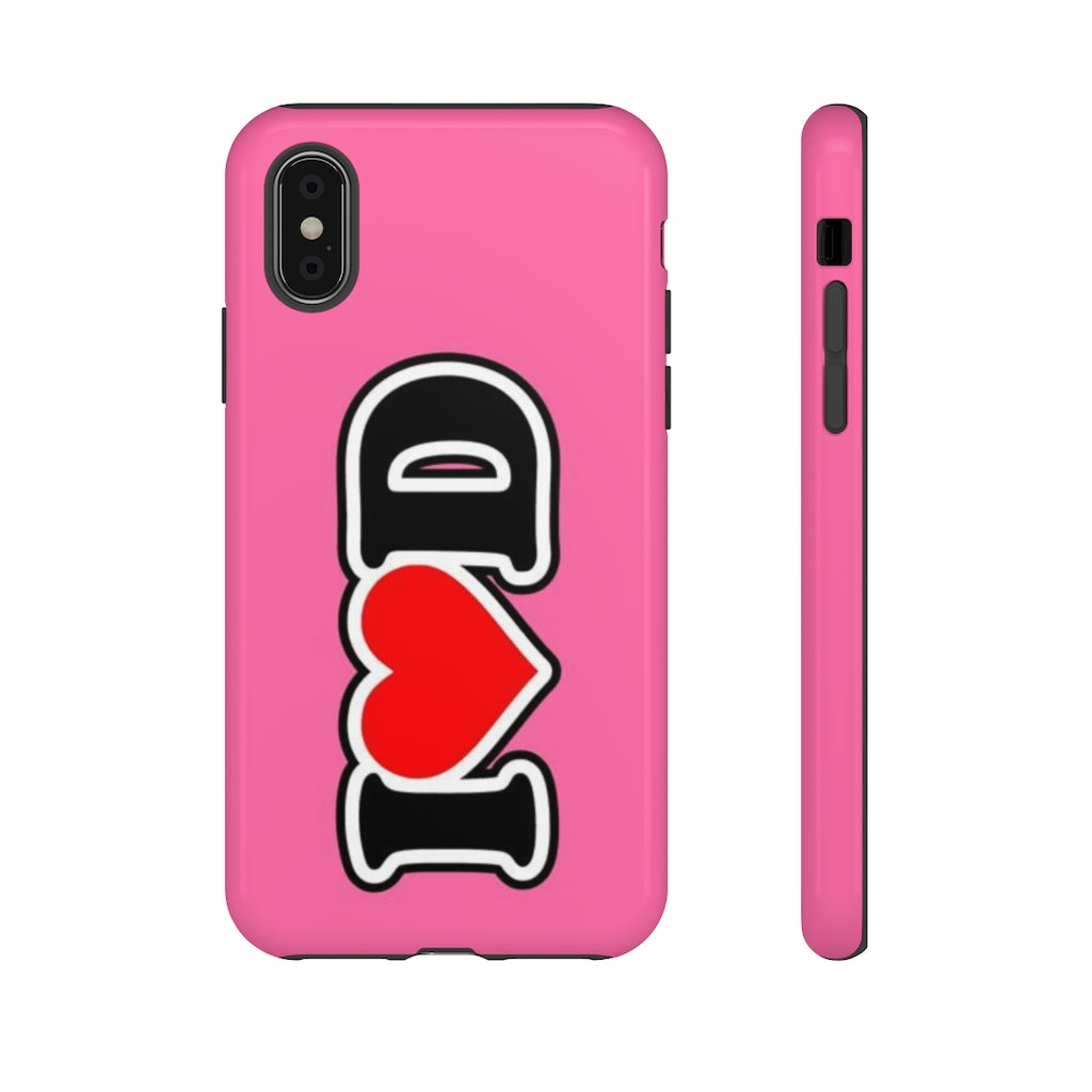 I Heart D Tough Cases PINK