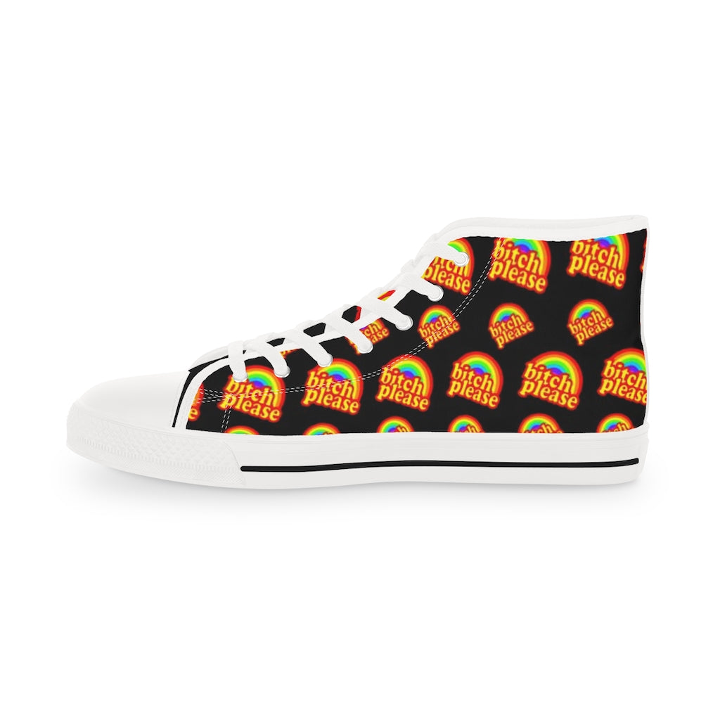 B*tch Please all over print Men's High Top Sneakers