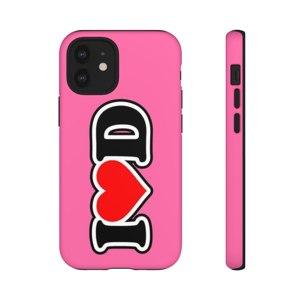 I Heart D Tough Cases PINK