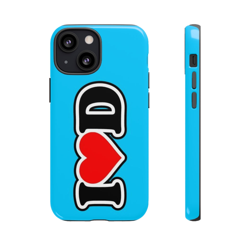 I Heart D Tough Cases BLUE