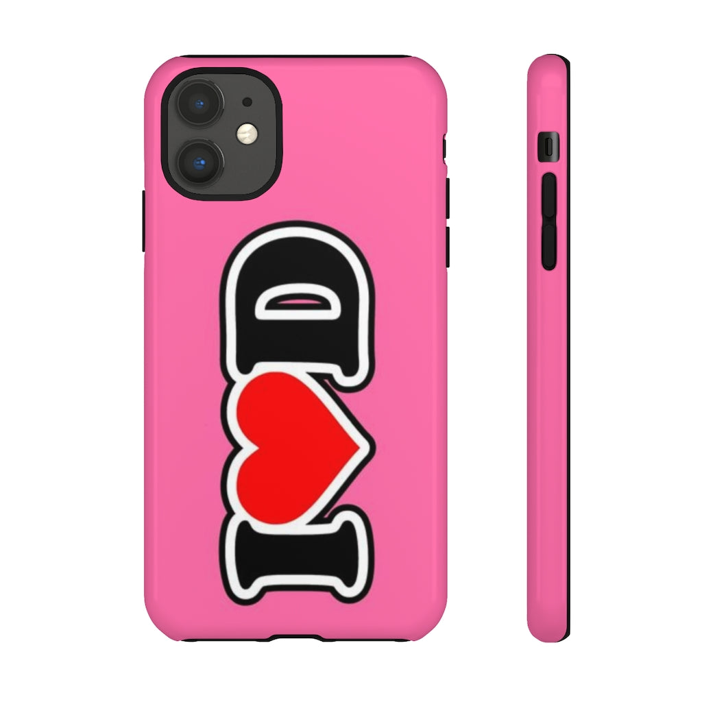 I Heart D Tough Cases PINK