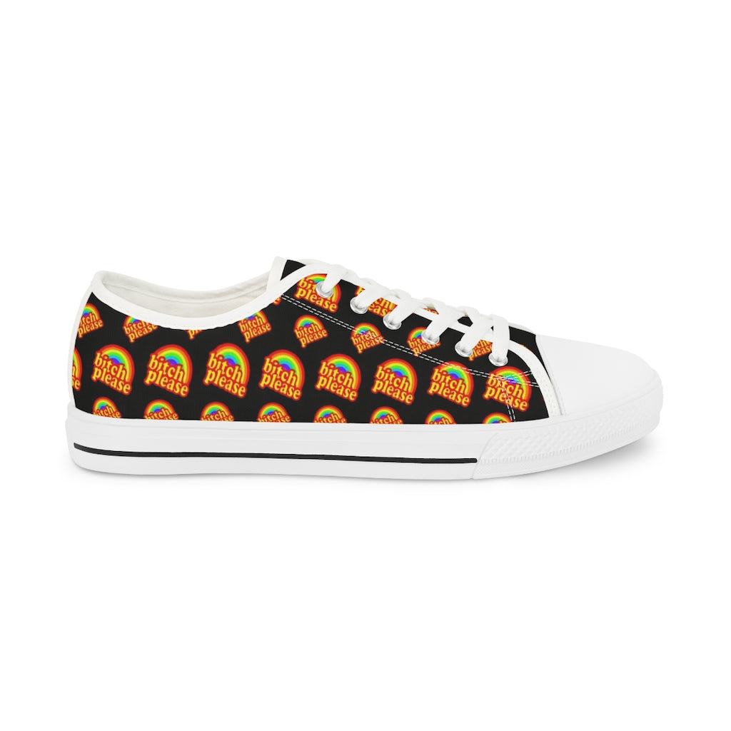 B*tch Please all over print Men's Low Top Sneakers