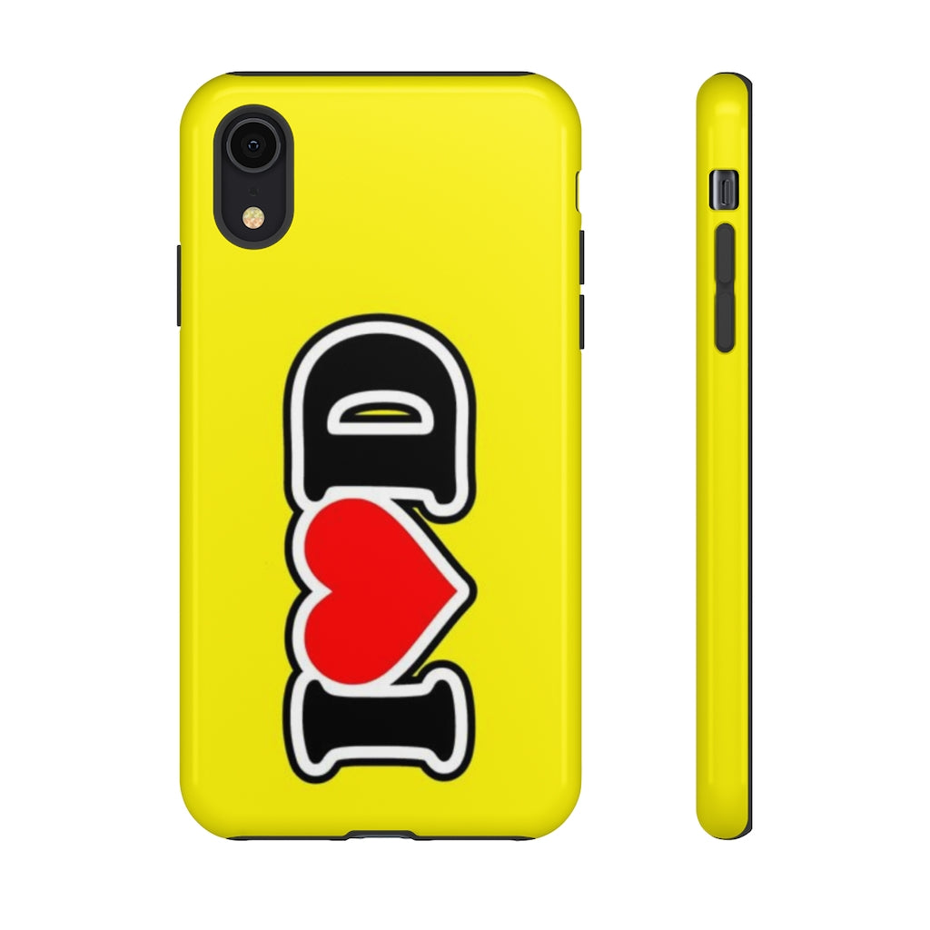 I Heart D Tough Cases YELLOW