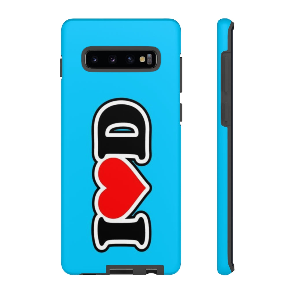 I Heart D Tough Cases BLUE