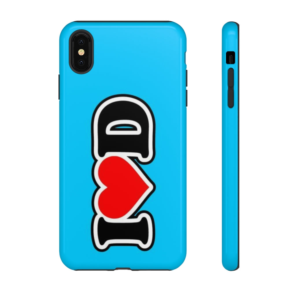 I Heart D Tough Cases BLUE