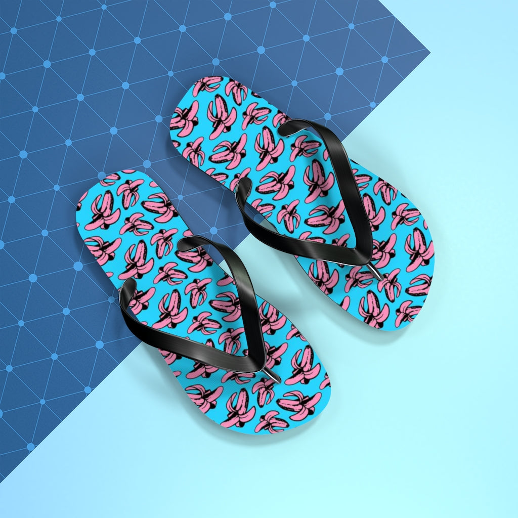 Banana all over print Flip Flops