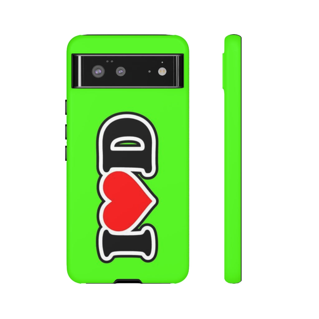 I Heart D Tough Cases GREEN