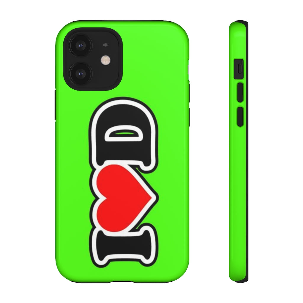 I Heart D Tough Cases GREEN