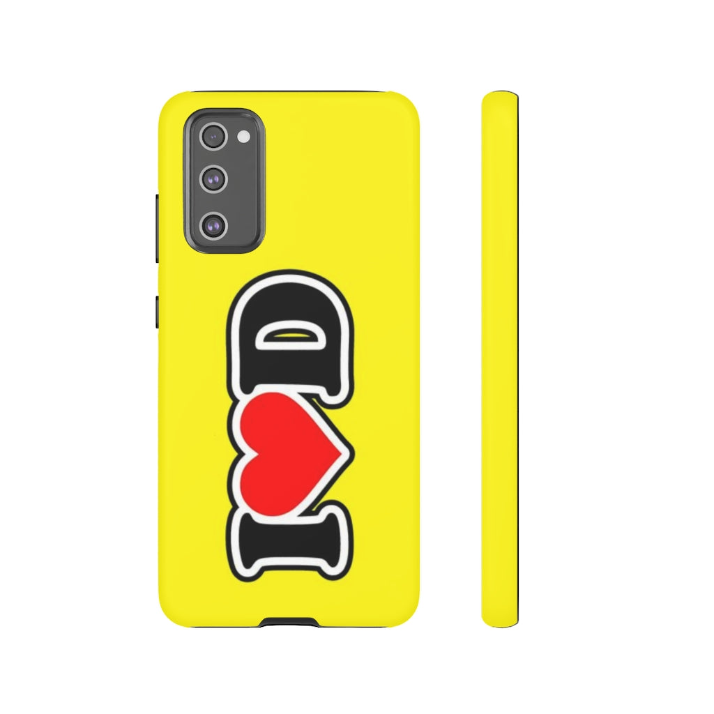 I Heart D Tough Cases YELLOW