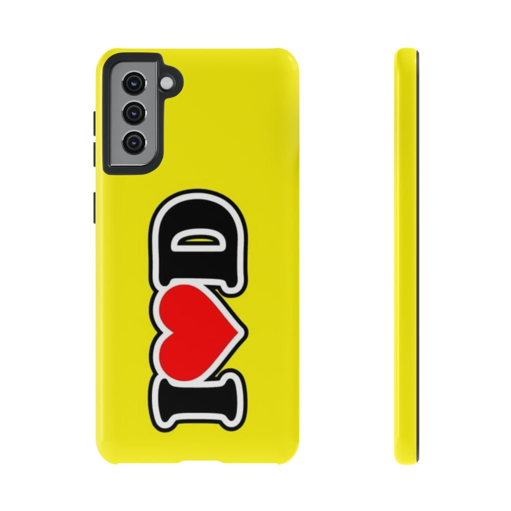 I Heart D Tough Cases YELLOW