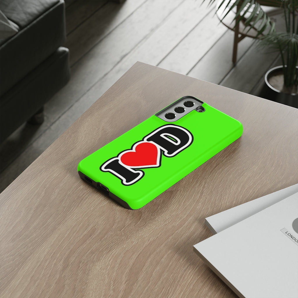 I Heart D Tough Cases GREEN