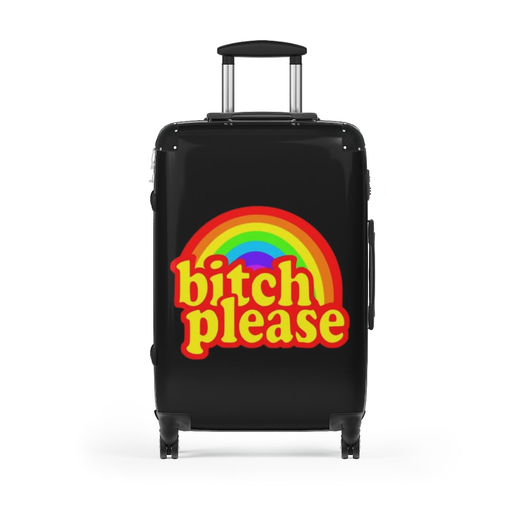 B*tch please Suitcases BLACK