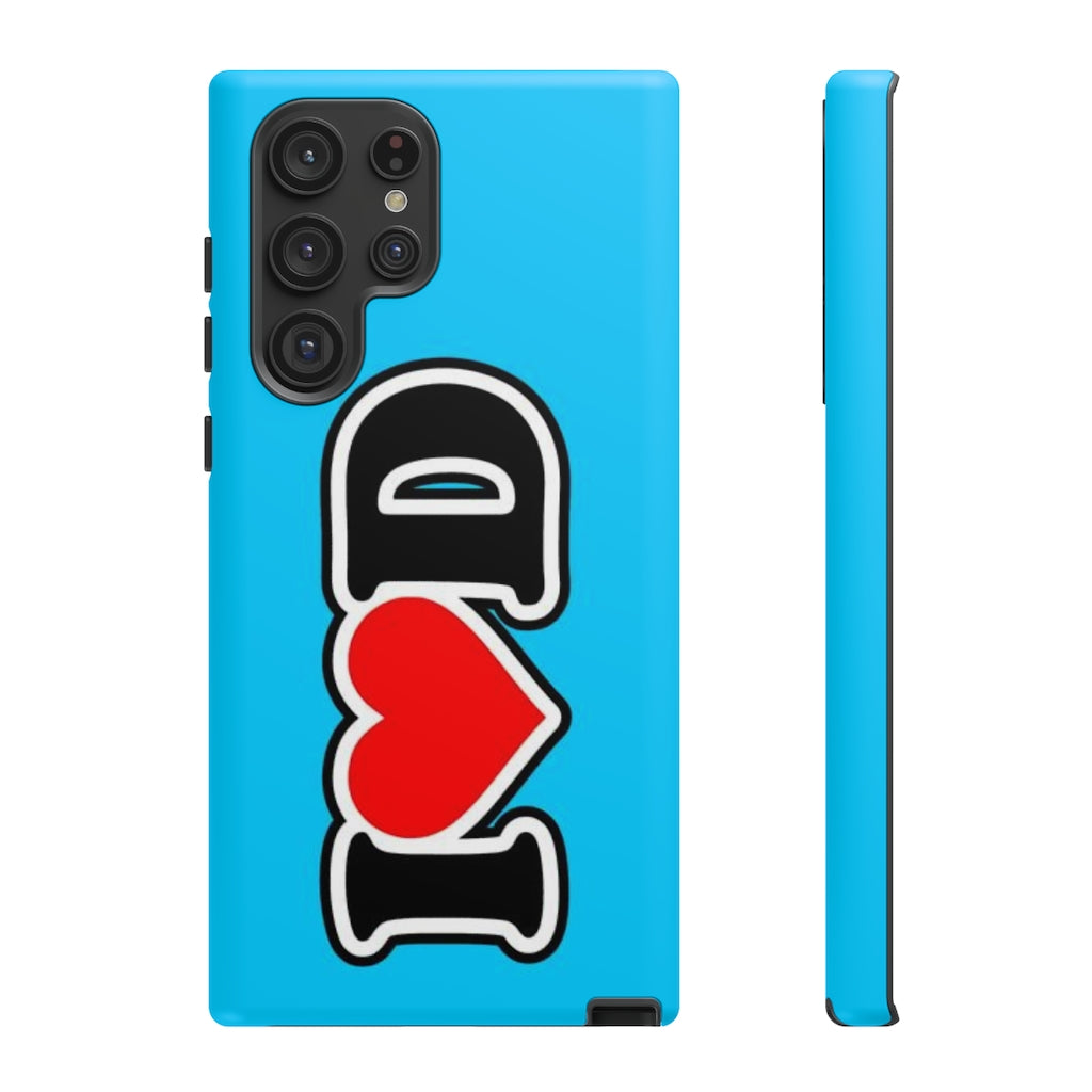 I Heart D Tough Cases BLUE