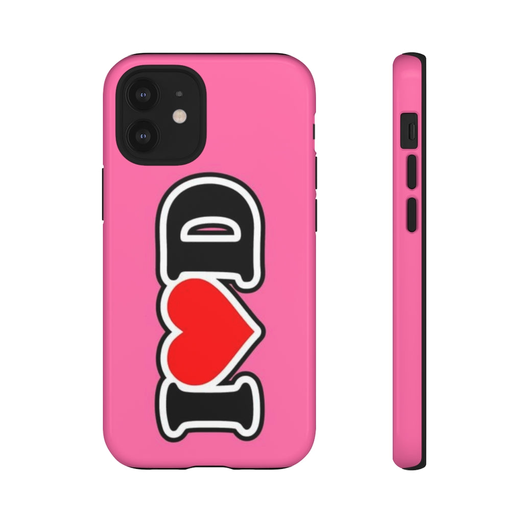 I Heart D Tough Cases PINK