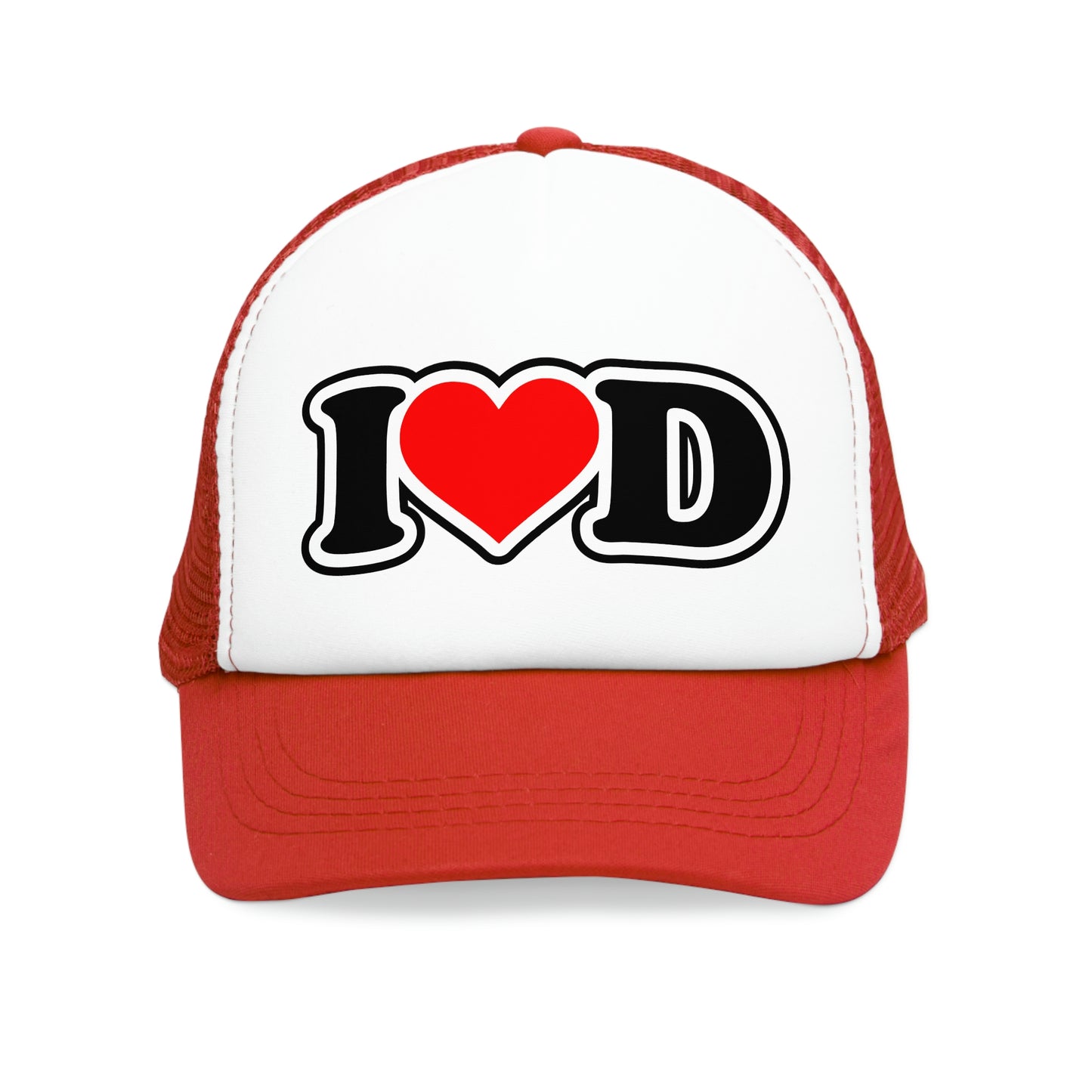 I Heart D Mesh Trucker Cap