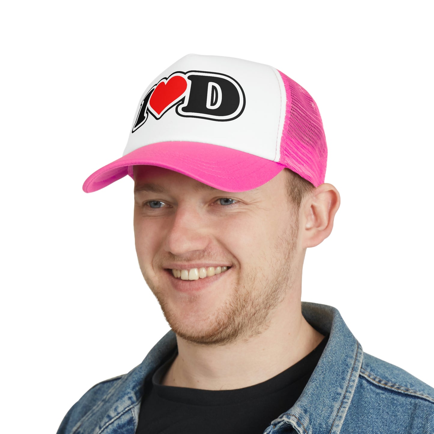 I Heart D Mesh Trucker Cap