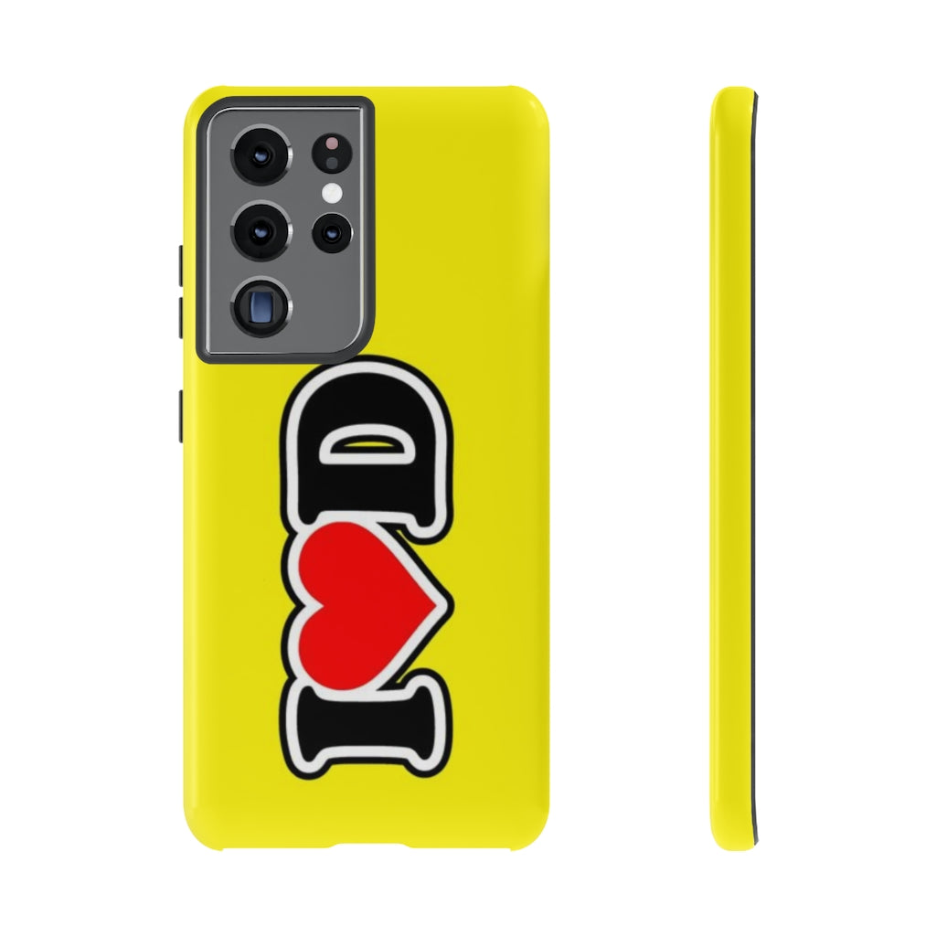 I Heart D Tough Cases YELLOW