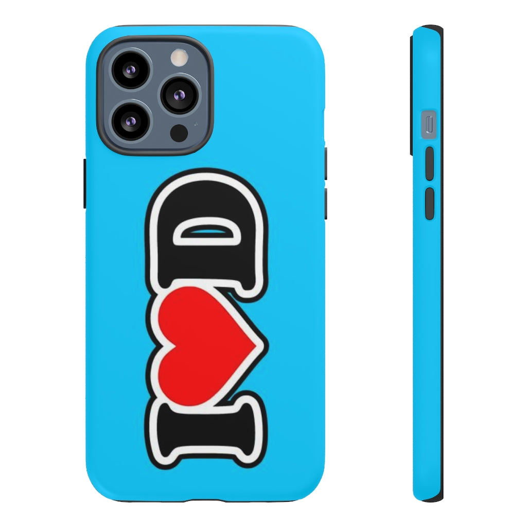 I Heart D Tough Cases BLUE