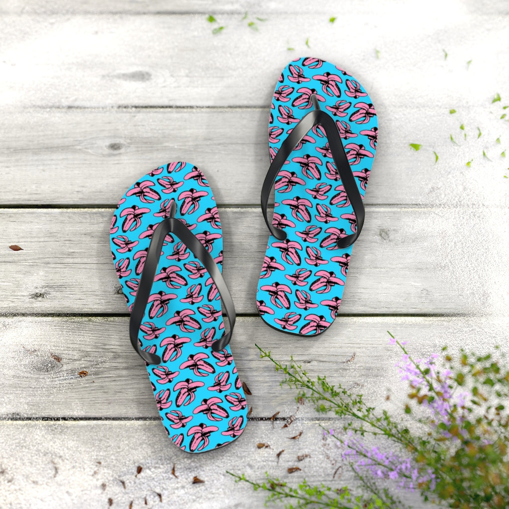 Banana all over print Flip Flops