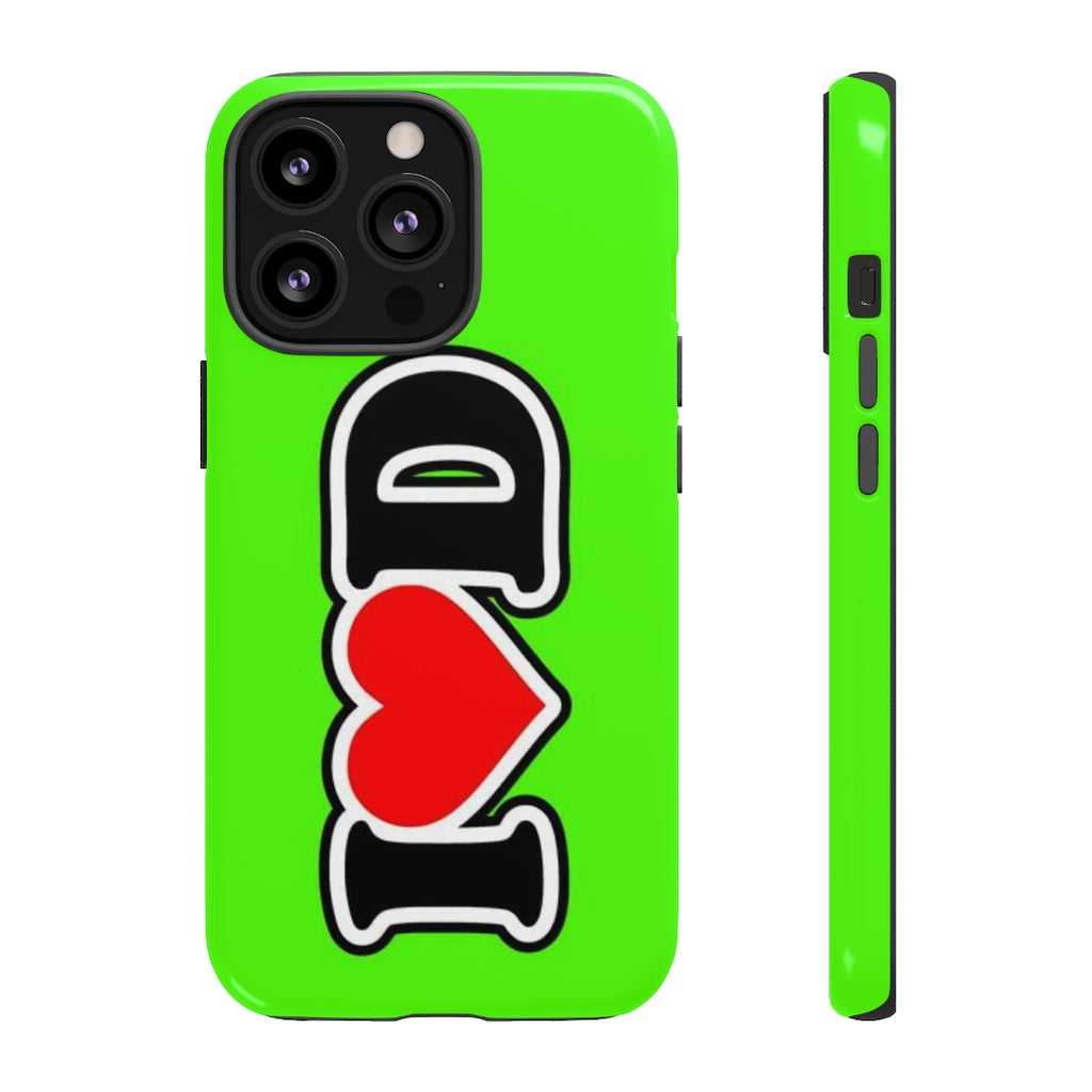 I Heart D Tough Cases GREEN